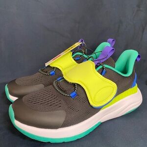 All in Motion Bright Green Black Blue‎ Purple Kids Tennis Shoes Size 3 NWT